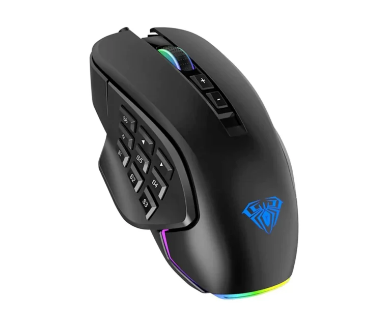 Aula Fire Η510 RGB Gaming Ποντίκι 10000 DPI Μαύρο