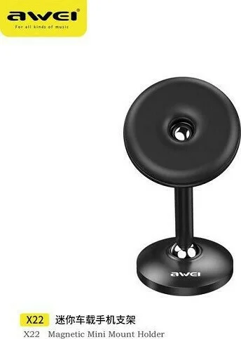 Awei Βάση Κινητού Αυτοκινήτου X22 με Μαγνήτη