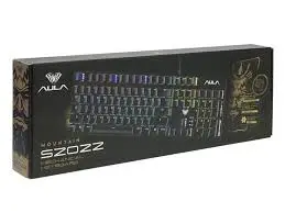 Aula S2022 Μηχανικό Gaming Πληκτρολόγιο με Custom Blue Διακόπτες RGB Black