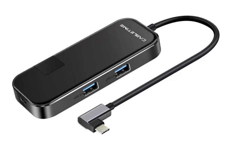 Cabletime USB-C Docking Station με HDMI 4K PD Ethernet Μαύρο (CT-CMHD61G)