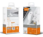 Ldnio Φορτιστής με Θύρα USB-C και Καλώδιο USB-C - USB-C 27W Λευκός (A1206C)