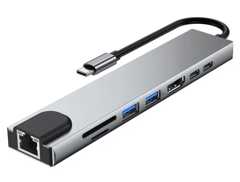Powertech PTH-103 USB-C Docking Station με HDMI 4K PD Ethernet Γκρι