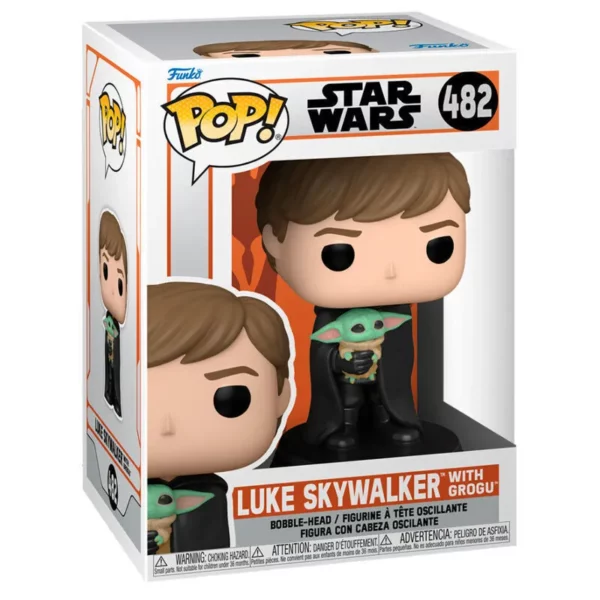 Funko Pop! Star Wars: The Mandalorian - Luke Skywalker with Grogu 482 Bobble-Head