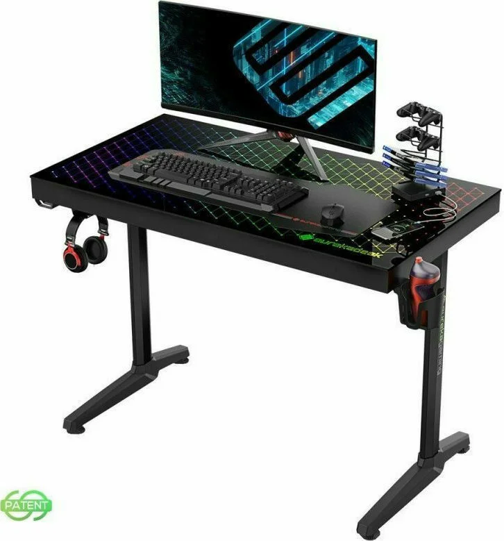 Γραφείο Gaming I43 με Μεταλλικά Πόδια Black 110x60x78.5εκ.
