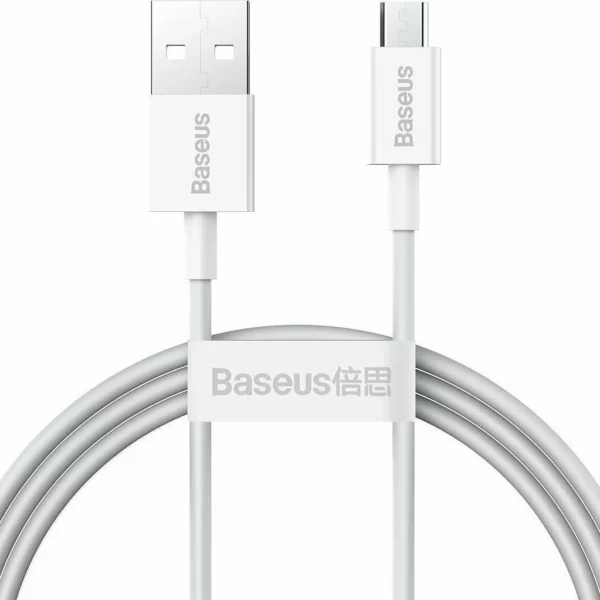 Baseus Superior Series Regular USB 2.0 to micro USB Cable Λευκό 1m