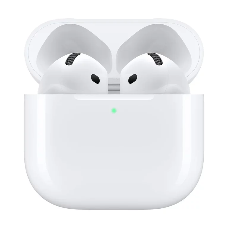 apple airpods 4 with active noise cancellation earbud bluetooth handsfree Ακουστικά με Αντοχή στον Ιδρώτα και Θήκη Φόρτισης Λευκά