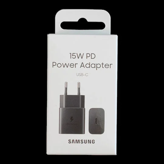 samsung Φορτιστής Χωρίς Καλώδιο με Θύρα usb c 15w power delivery Μαύρος (ep t1510n)