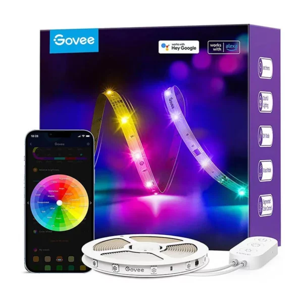 govee smart Ταινία led rgbic basic wi fi 24v rgb Φως 5m με Τροφοδοτικό