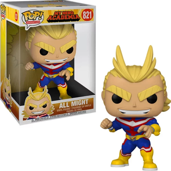 funko pop! animation: my hero academia all might 821 supersized 10"​ (25cm)