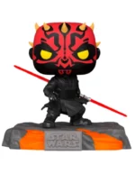 funko pop! deluxe: star wars red saber series volume 1: darth maul 520 bobble head & glows in the dark exclusive