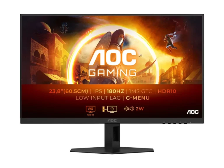 aoc 24g4xe ips hdr gaming monitor 23.8" fhd 1920x1080 180hz με Χρόνο Απόκρισης 0.5ms gtg