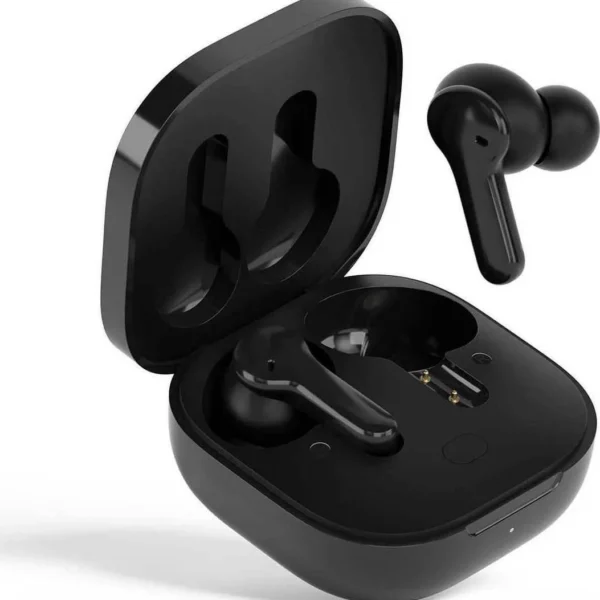 qcy t13 in ear bluetooth handsfree Ακουστικά με Αντοχή στον Ιδρώτα και Θήκη Φόρτισης Μαύρα
