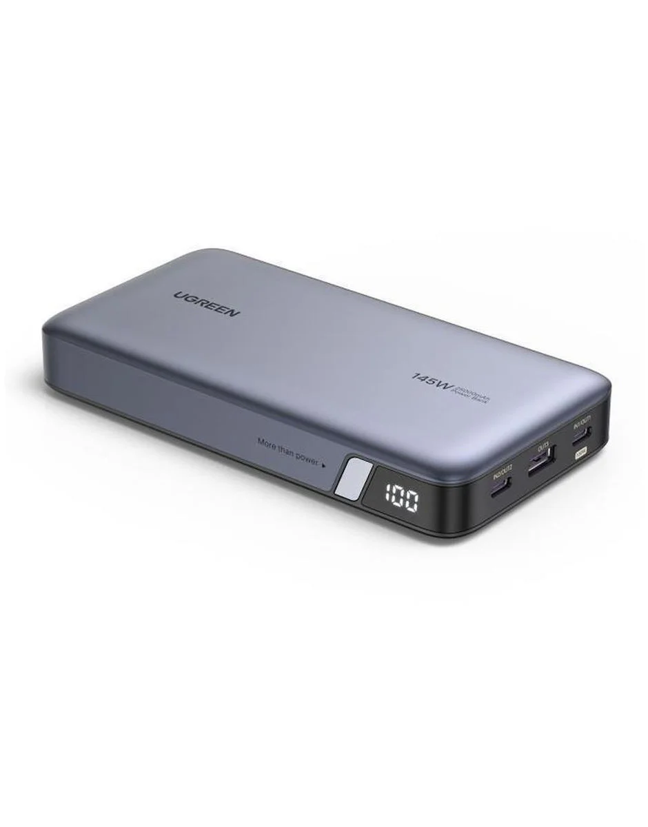 ugreen pb205 power bank 25000mah 145w με Θύρα usb a και 2 Θύρες usb c power delivery / quick charge 3.0 Γκρι