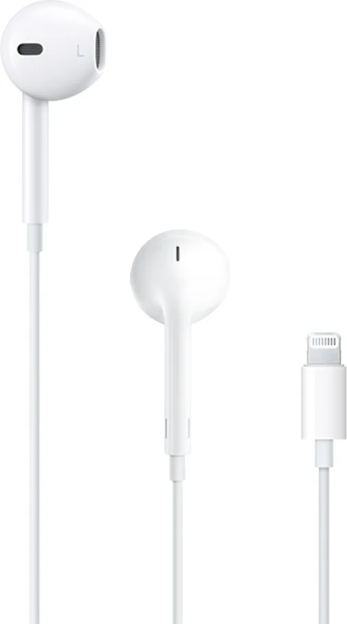 apple earpods earbuds handsfree Ακουστικά με Βύσμα lightning Λευκό
