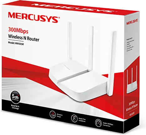 mercusys mw305r v2 Ασύρματο router wi‑fi 4 με 3 Θύρες
