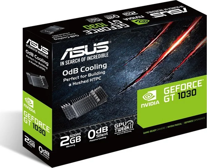 asus geforce gt 1030 2gb gddr5 lp silent with brackets Κάρτα Γραφικών